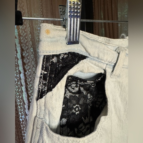 VTG Stefano Jeans With Lace Detail - Picture 7 of 8